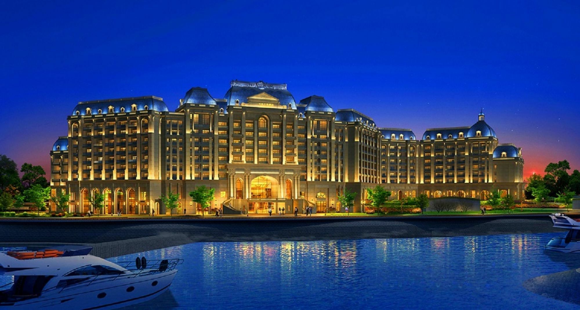 Wanda Vista Qingdao Movie Metropolis Hotell Exteriör bild