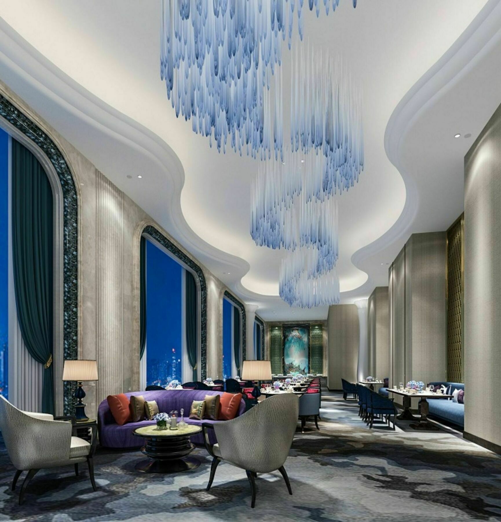 Wanda Vista Qingdao Movie Metropolis Hotell Exteriör bild